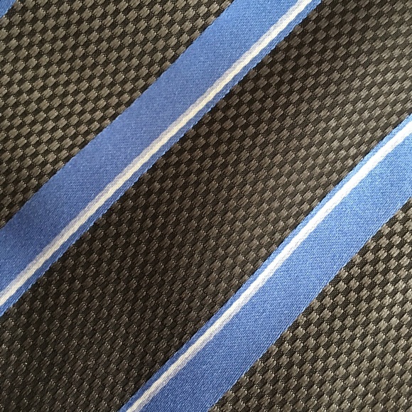 Zanetti Multicolour Stripped Silk Tie - Picture 2 of 5